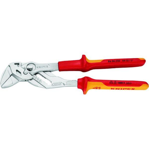 8606250  KNIPEX社 KNIPEX 絶縁プライヤーレンチ 250mm 8606-250 WO店の通販は