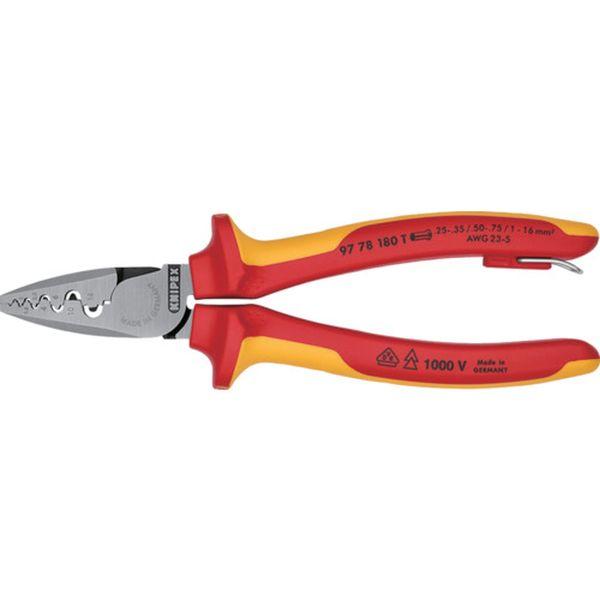 【新着商品】クニペックス KNIPEX 9778-180 エンドスリーブ用絶縁圧 楽天市場】クニペックス(KNIPEX)エンドスリーブ用絶縁圧着ペンチ9778