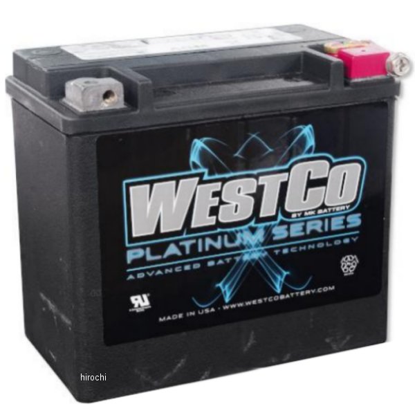 ガッツクローム WESTCOバッテリー 91年-96年 ダイナ、ソフテイル WCP16L 9800-4010-GC WO店