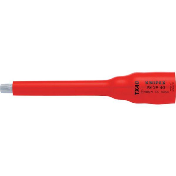 982940  KNIPEX社 KNIPEX 1000V絶縁ソケットT×40 9829-40 WO店の通販は 8,769円