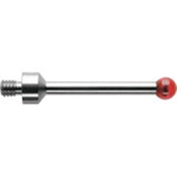 M4ルビー球ストレートスタイラス/ステンレス軸 5×30L φ5.0MM × L30.0MM × EWL26.0MM A50006352-TN WO店
