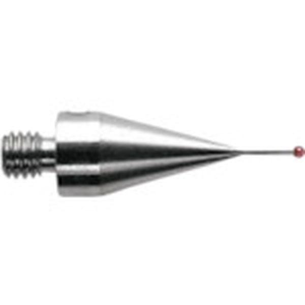 M4ルビー球ストレートスタイラス/ステンレス軸(メートル法) φ1.0MM × 19.5MM × EWL4.5MM A50007545-TN WO店