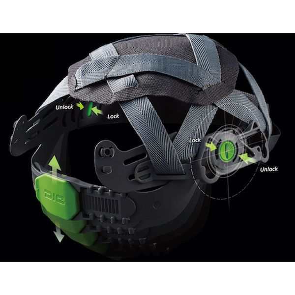 大切な DICプラスチック ヘルメット AA11EVO-CSW 通気孔 透明ひさし 保護シールド面 スチロール