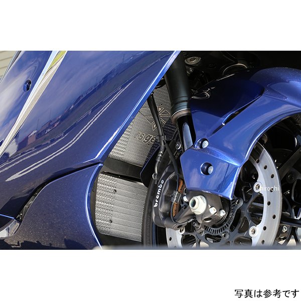 アールズギア r's gear ラジエター・オイルクーラーガードセット 21年以降 ハヤブサ シルバー AC00-049S-LS WO店