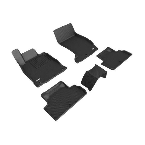 3D MAXpider 2019-2023 Genesis G70 AWD Kagu 1st &amp; 2nd Row Floormats - Black aceL1GS00401509 WO店