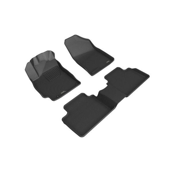 3D MAXpider 2021-2025 Hyundai Elantra Kagu Full Set Floormat - Black aceL1HY11001509 WO店