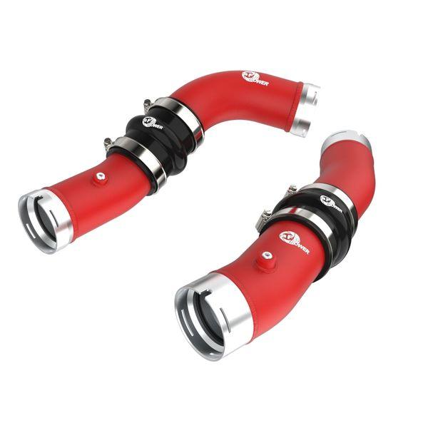 aFe 2024+ Toyota Tacoma BladeRunner 2.5in & 3in Aluminum Hot & Cold Charge Pipe Kit - Red afe46-20724-R WO店
