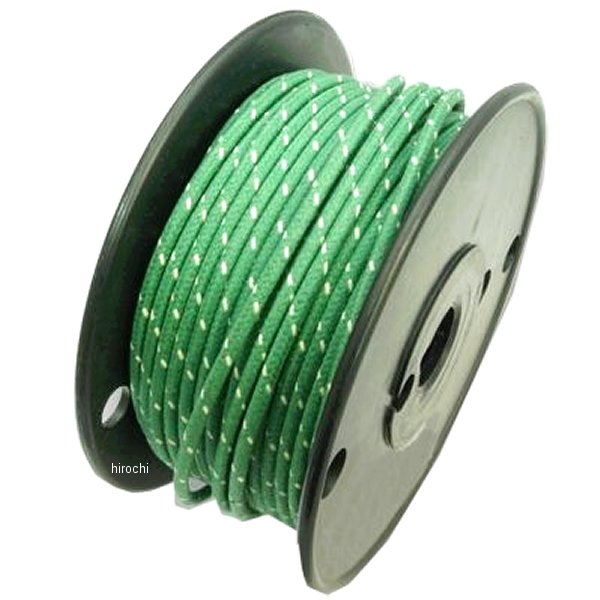 ガッツクローム クロスカバーワイヤー 16ゲージ 緑/白 1ロール WO店 14,137円