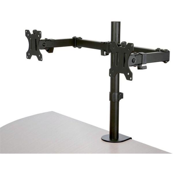 モニターアーム/左右2画面/最大32インチ/耐荷重8kg(各液晶)/多関節/PC パソコン ディスプレイアーム ARMDUAL2-TN WO店