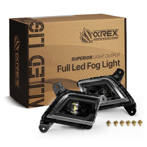AlphaRex 19-23 Chevrolet Silverado 2500/3500HD DoubleTap Dual Color LED Projector Fog Lights arx210017 WO店