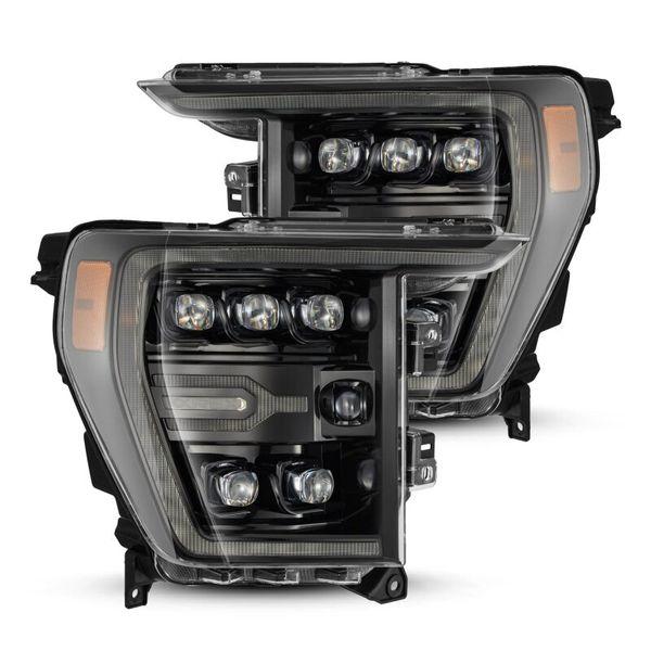 AlphaRex 21-22 Ford F-150 NOVA LED Proj Headlights Plank Style Alpha Blk w/Activ Light/Seq Signal arx880138 WO店