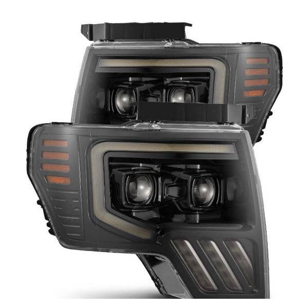 AlphaRex 09-14 Ford F-150 PRO-Series Projector Headlights Black w/Activation Light Seq Signal SB DRL arx880483 WO店