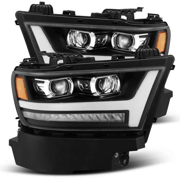 AlphaRex 19-20 Ram 1500HD PRO-Series Proj Headlight Plnk Style Blk w/Activ Light/Seq Signal/Plnk DRL arx880515 WO店