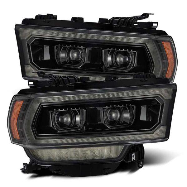 AlphaRex 19-21 Ram 2500 LUXX LED Proj Headlights Plank Style Alpha Blk w/Activ Light/Seq Signal/DRL arx880549 WO店