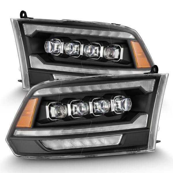 AlphaRex 09-18 Dodge Ram 2500 NOVA LED Proj Headlights Plank Style Design Black w/ Activation Light arx880555 WO店
