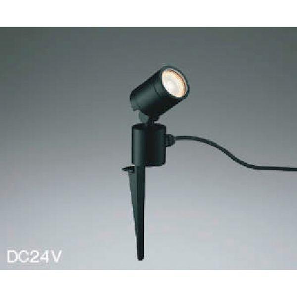 住宅・店舗用照明 非調光 電球色 LED一体型 DC24Vスパイクスポットライト 黒色 40W相当 AU92259-TN WO店