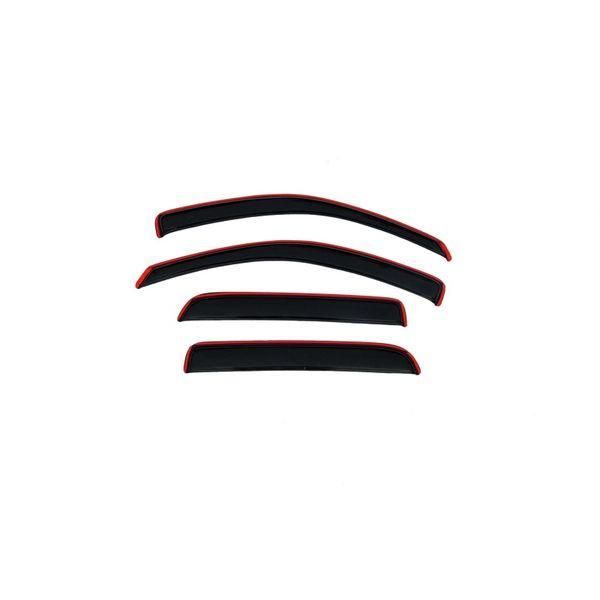 AVS 05-11 Dodge Dakota Quad Cab Ventvisor In-Channel Front & Rear Window Deflectors 4pc - Smoke avs194656 WO店