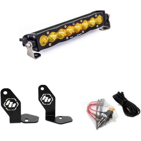 Baja Designs Pro-R S8 10インチ フードマウント キット アンバー 22年-23年 Polaris RZR BAJ448102 WO店