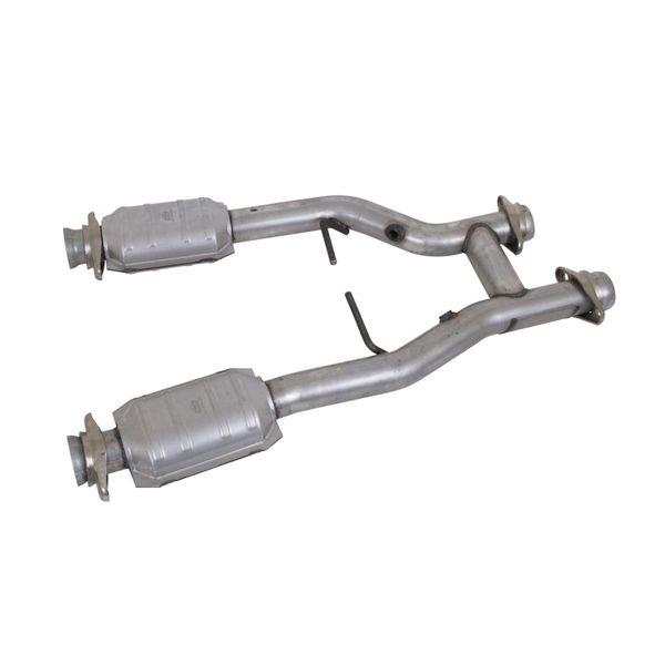 BBK 96-04 Mustang 4.6 GT / Cobra Short Mid H Pipe w Catalytic Converters 2-1/2 For Long Tube Headers bbk1538 WO店