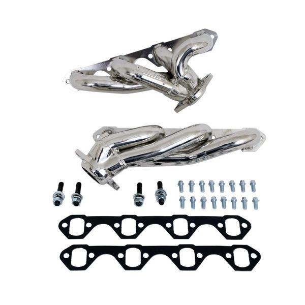 BBK 87-95 Ford F150 Truck 5.0 302 Shorty Unequal Length Exhaust Headers - 1-5/8 Silver Ceramic bbk35100 WO店