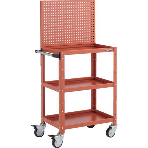 ツールワゴン バーディワゴン 上部パンチングパネル付 600X400X1330 ウレタン車輪 オレンジ BDW-P963U-OROR WO店の通販は 49,271円