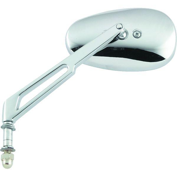 BikeMaster Harley Highrise Mirror 6-1/16in Stem - Each - Chrome bkm601141 WO店