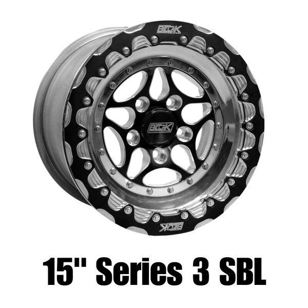 Belak 15x8 / 5in BS / 5x114.3 BP / High Pad / Series 3 Wheel - Single Beadlock Billet Outer Lip blk15085114S35BS-BLT WO店