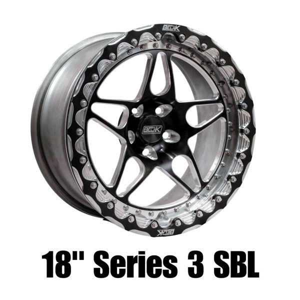 Belak 18x10 / 6.75in BS / 5x114.3 BP / High Pad / Series 3 Wheel - Single Beadlock blk18105114S36BS-SBL WO店