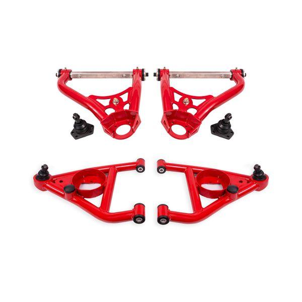 BMR 67-69 GM F-Body / 68-74 X-Body Non-Adj. Upper &amp; Lower A-Arms (Polyurethane) - Red bmrAAK311R WO店