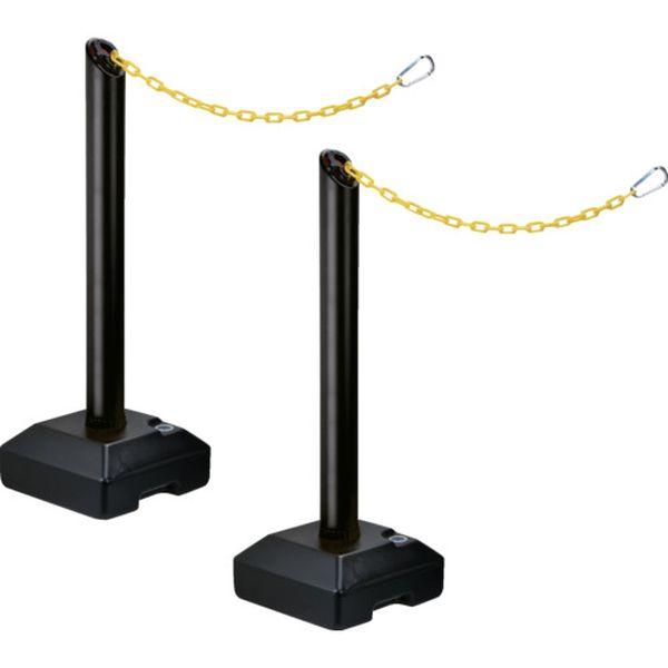 BN685BSTSET 中発販売(株) Reelex プラチェーン内蔵ポールバリネオ2 2本セット ブラック BN685BSTSET-TN WO店