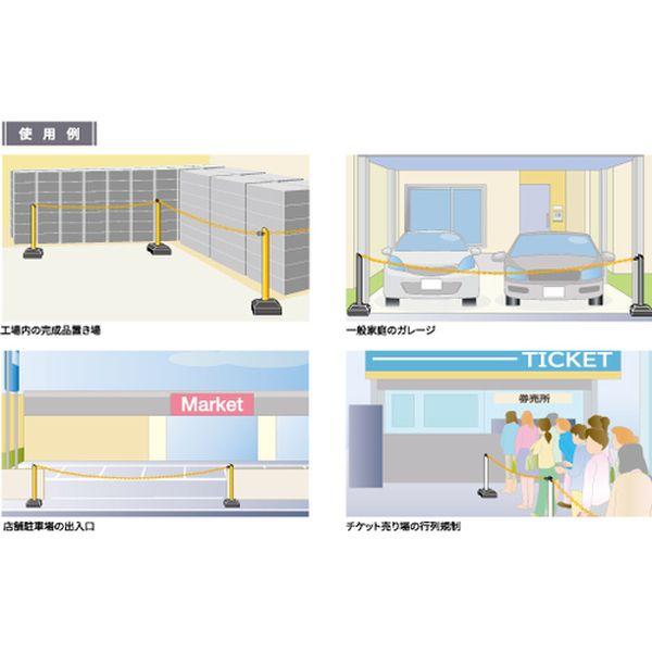BN685BSTSET 中発販売(株) Reelex プラチェーン内蔵ポールバリネオ2 2本セット ブラック BN685BSTSET-TN WO店_6