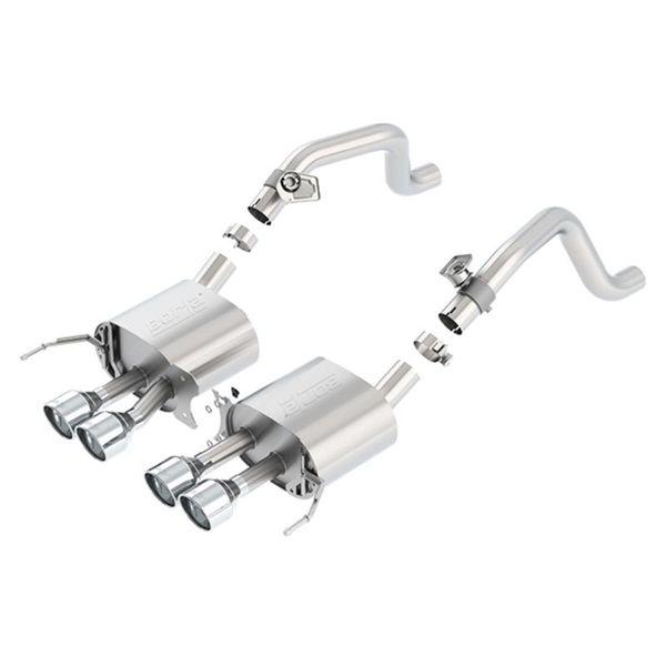 Borla 14-15 Chevy Corvette C7 w/ AFM w/o NPP S Type Rear Section Exhaust Quad Rd RL Tips bor11877 WO店