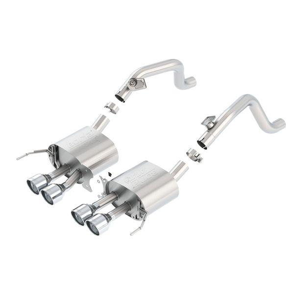 Borla 14-15 Chevy Corvette C7 w/o AFM w/o NPP Atak Rear Section Exhaust Quad Rd RL Tips bor11881 WO店