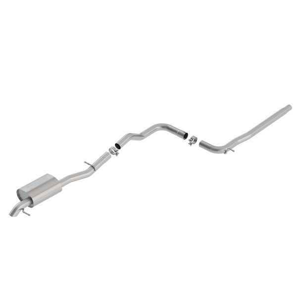 Borla 2019 Volkswagen Jetta 1.4L 2.5in Pipe Dia 2.5in Tip Turn Down Pipe S Type Catback Exhaust bor140763 WO店