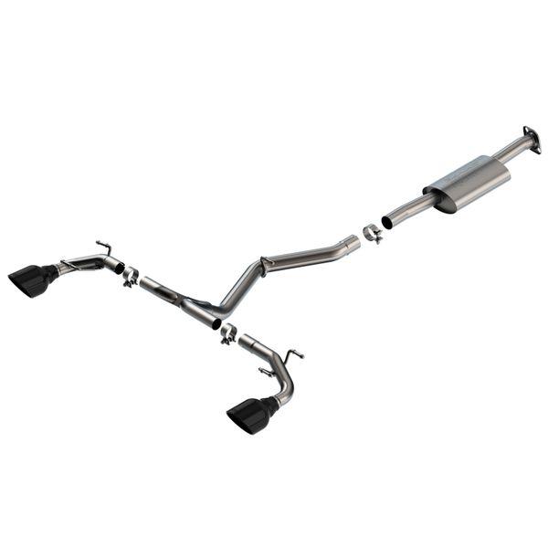 Borla 22-23 Subaru BRZ/Toyota GR86 2.4L RWD AT/MT S-Type Catback Exhaust - Black Chrome Tips bor140909BC WO店