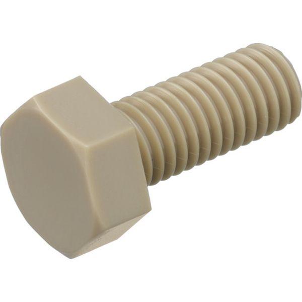 BPEEKBTM6X12  ポリエーテルエーテルケトン(PEEK)六角ボルト M6X12 50本入 BPEEKBTM6X12-TN WO店