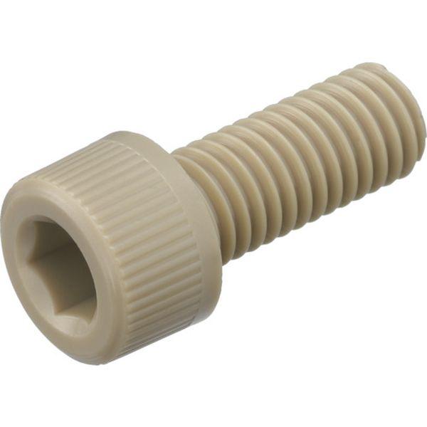 BPEEKCBM6X10  ポリエーテルエーテルケトン(PEEK)六角穴付ボルト M6X10 50本入 BPEEKCBM6X10-TN WO店