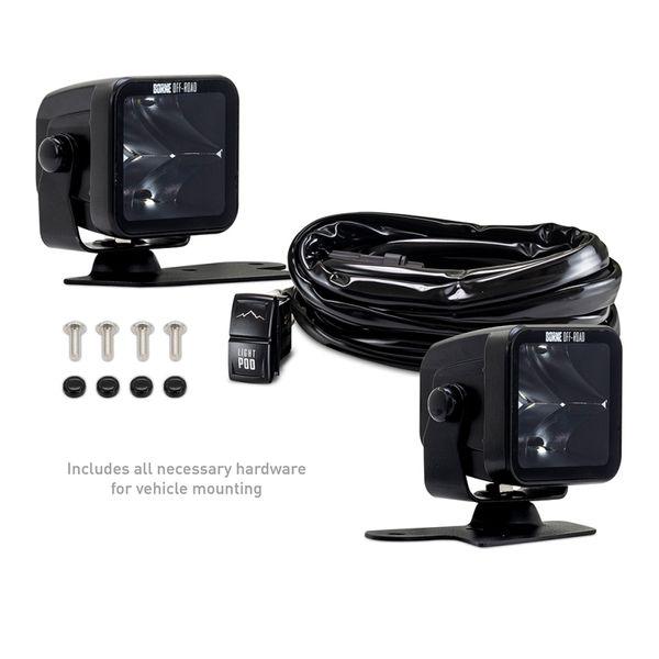 Borne Off-Road 21+ Bronco Light Pods 2pc Ditch 3x3 Spot brnBNLT-BR-21-DT2S WO店