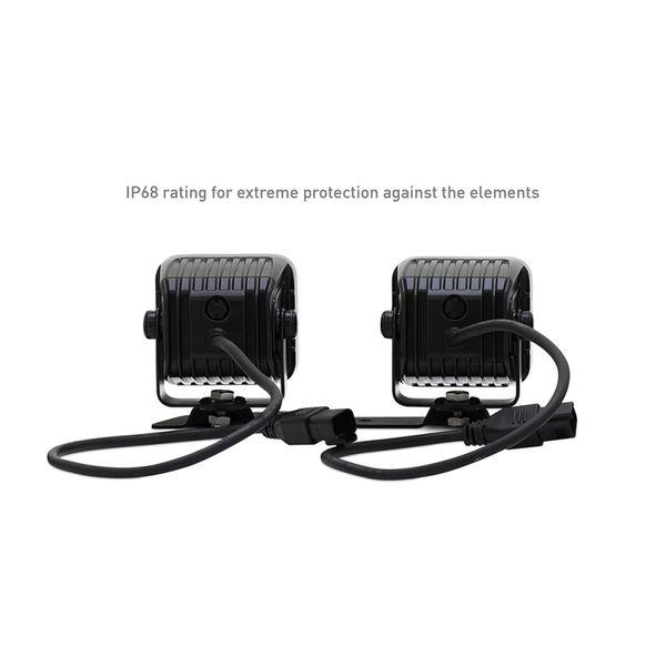 Borne Off-Road 21+ Bronco Light Pods 4pc Ditch 3x3 Flood brnBNLT-BR-21-DT4F WO店