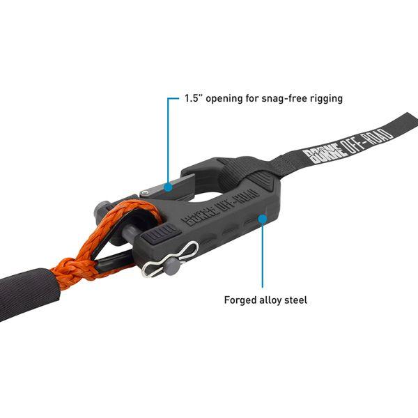 Borne Off-Road Winch Hook - 3/8in Rope - Hand Strap - Orange brnBNWN-SR-38-85KOR WO店