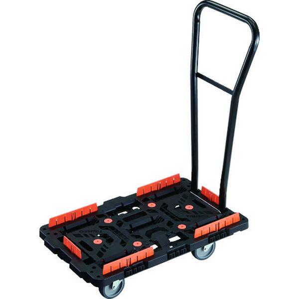 BT700KJ5HE100 連結式樹脂製平台車 ビートル 700X450 自在5輪 脱着式ハンドル付 コボレ止めセット付 BT700KJ5HE100-TN WO店