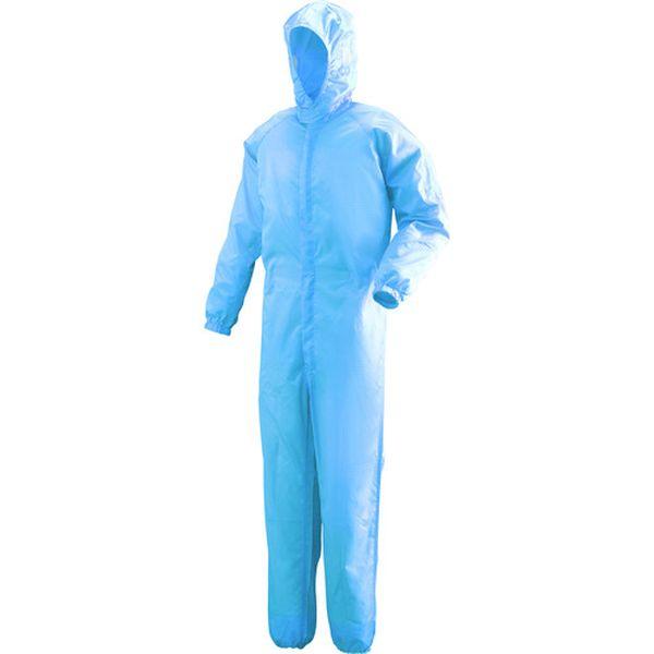 C1351BLL  ミドリ安全(株) ミドリ安全 フード一体型クリーンウェア ブルー LL C1351BLL-TN WO店