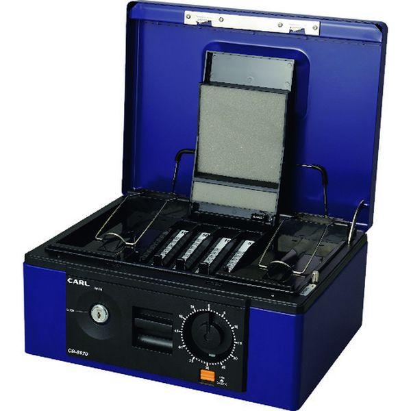 CB8670 カール事務器(株) カール 手提げ金庫 キャッシュボックス ブルー B5サイズ CB8670-TN WO店