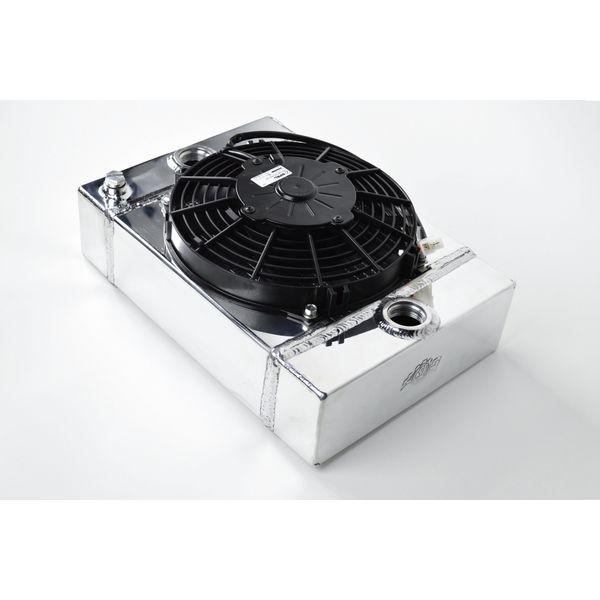 CSF Universal Drag Race / Tuck Radiator w/9in Spal Fan - 10.5in H x 10in L x 3.6in W csf7065 WO店
