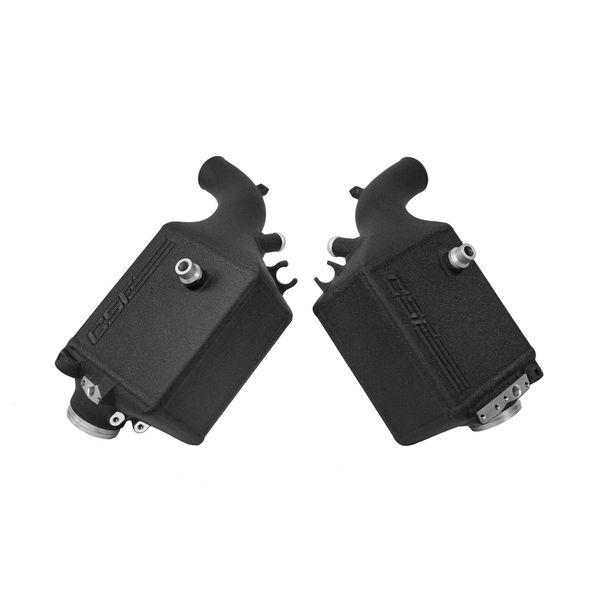 CSF 16-21 BMW M5 (F90) / 17-21 BMW M8 (F91/F92/F93) Twin Charge-Air-Cooler Set - Crinkle Black csf8178 WO店