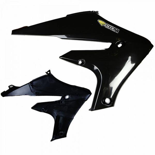 Cycra 20+ Yamaha WR250F Powerflow Radiator Shrouds - Black cyc1CYC-1784-12 WO店
