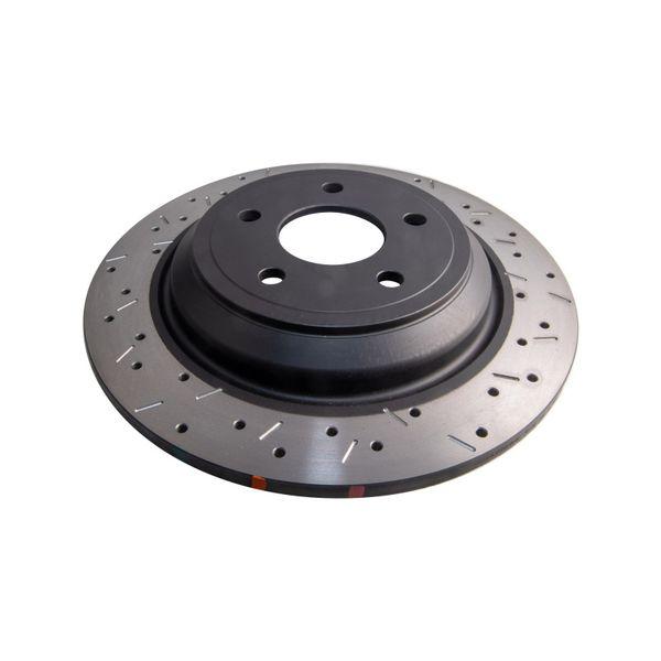 DBA 2016-2017 Ford Focus RS Rear Drilled & Slotted 4000 Series Rotor dbaDBA42969BLKXS WO店