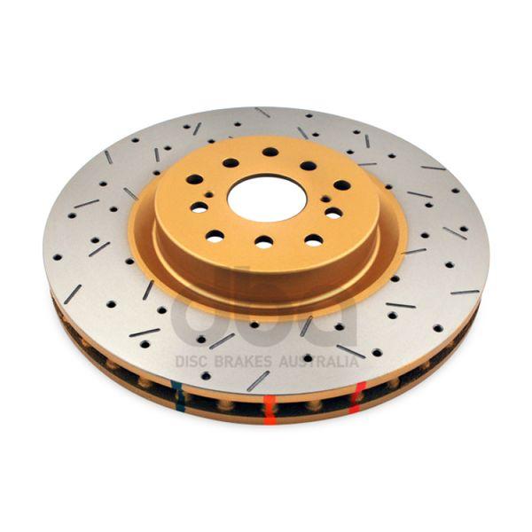 DBA 04-12 Subaru STi/2017 BRZ w/Perf. Pkg. 10 Stud Hole Front Drilled & Slotted 4000 Series Rotor dbaDBA4654XS-10 WO店