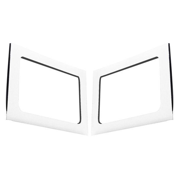 DEI 11-18 Jeep Wrangler JK 4-Door Boom Mat Rear Side Window Trim - 2 Piece - White dei50151 WO店