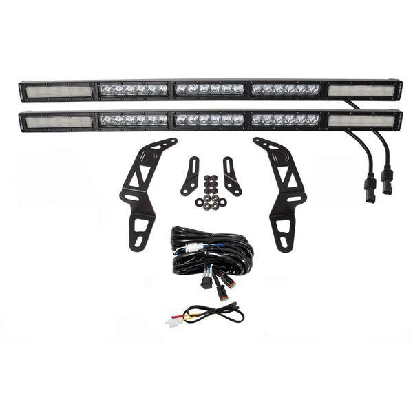Diode Dynamics 18-21 Jeep JL Wrangler/Gladiator SS30 Bumper Bracket Kit - White Combo Dual dioDD6085 WO店